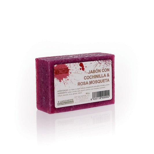 Handgefertigte Seife mit Rosenöl & Cochenille